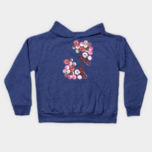 Pink Fruit Slices Kids Hoodie